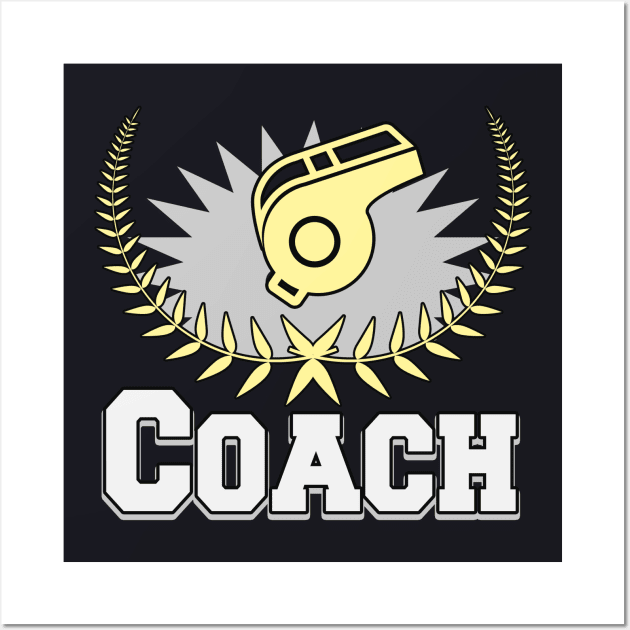 Sports Coach Whistle Wall Art by Foxxy Merch